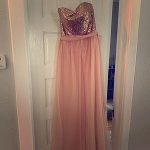 Strapless prom/cocktail dress